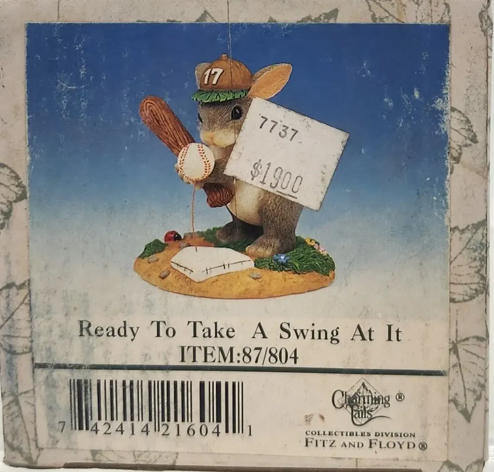 Charming Tails Ready to Take A Swing At It Fitz & Floyd #87/804